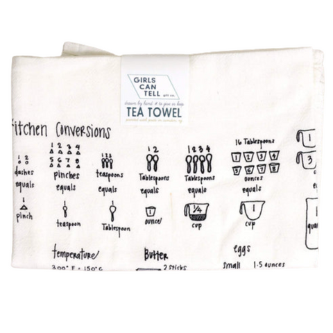Kitchen Measurements Tea Towel