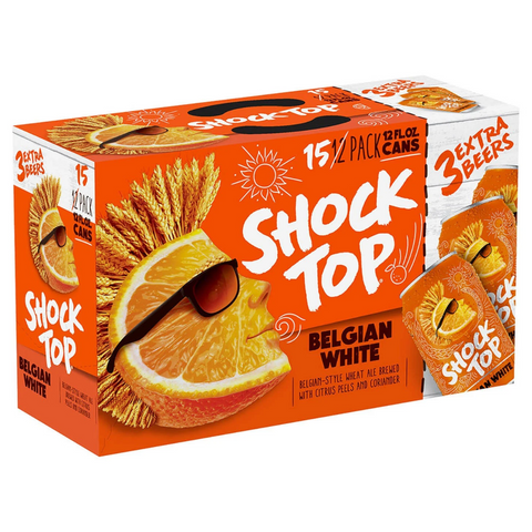 Shock Top Citrus Belgian White 15Pk Cans