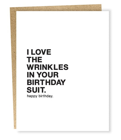 Sapling Press "Birthday Suit" Card