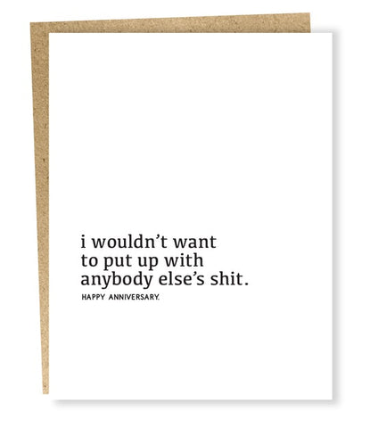 Sapling Press, "Anybody Else" Card