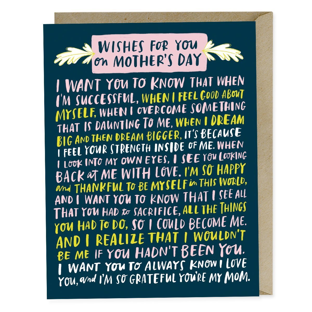 Emily McDowell: Wishes For  Your Mother's Day Card