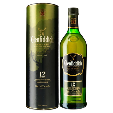 Glenfiddich Single Malt Scotch Whiskey 12 Yr
