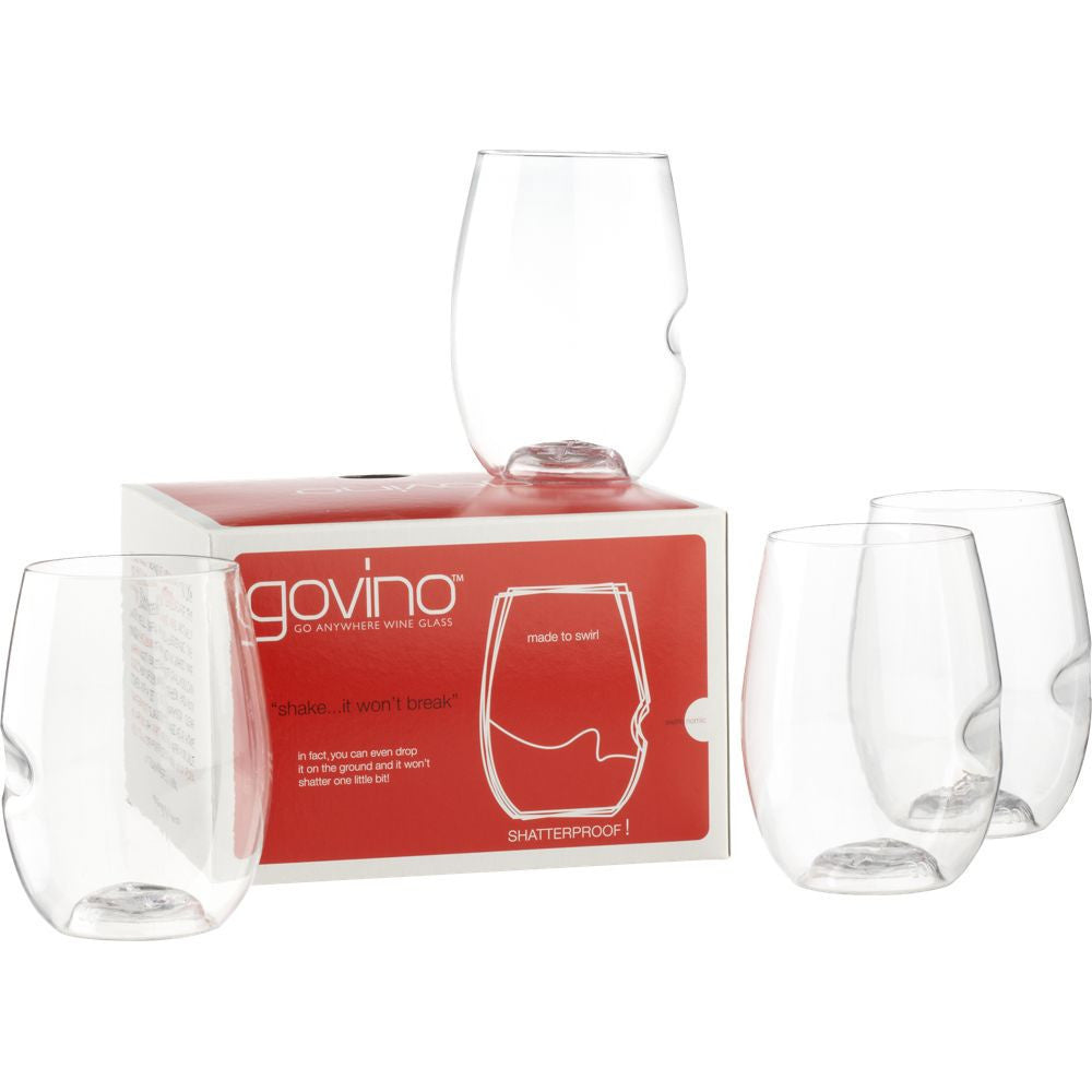 GoVino Best Govino Ever Dishwasher Safe Wine Glass 2 pack 12 oz - Noe  Valley Wine & Spirits