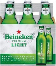 Heineken Light 6 Pk Bottles