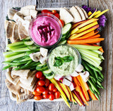 Rainbow Veggie & Dip Plate - Catering