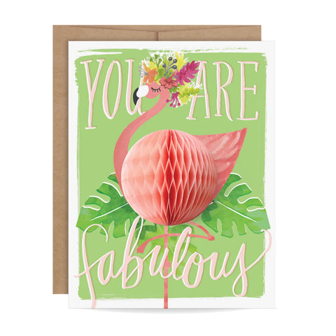 Inklings Paperie: Flamingo Pop Up Card