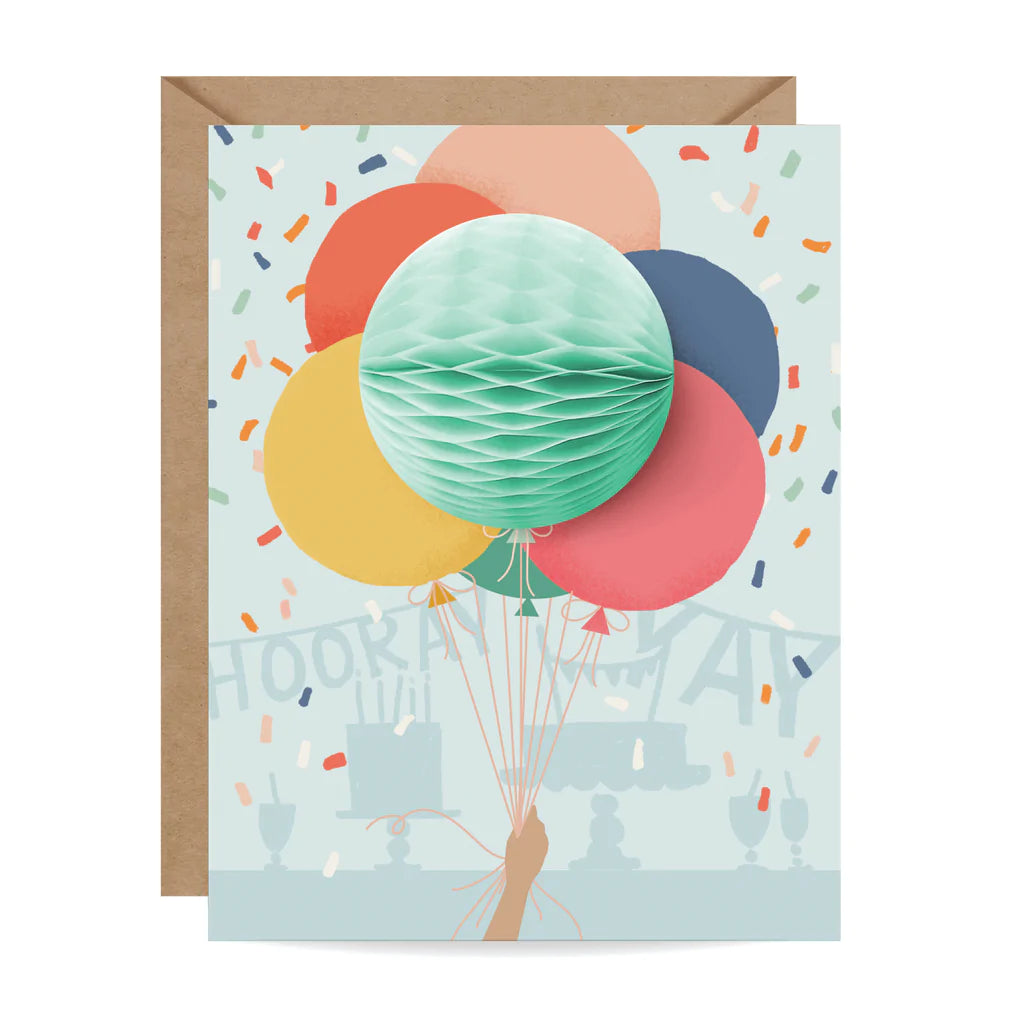 Inklings Paperie: Balloon Bunch Pop Up Card