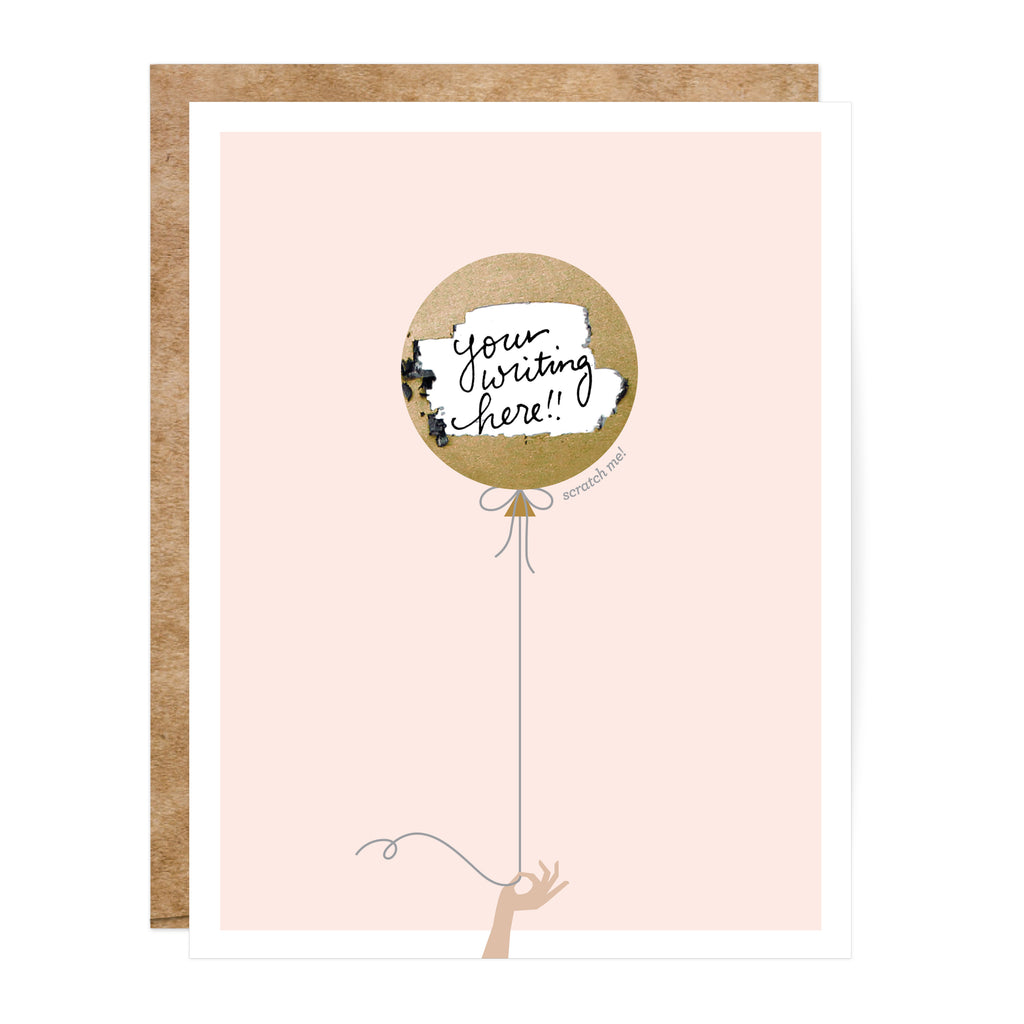 Inklings Paperie Pink Gold Balloon Scratch Off Birthday Card White inklings-paperie-pink-gold-balloon-scratch-off-birthday-card-white