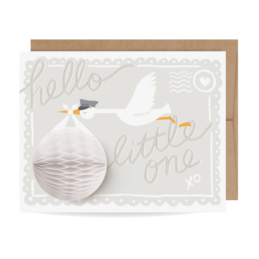 Inklings Paperie: Stork Pop Up Card