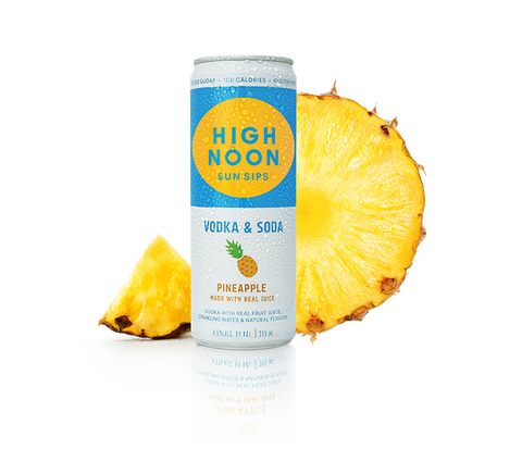 High Noon Vodka & Soda Pineapple - 4pk cans