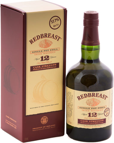 Red Breast 12Yr Cask Strength Whiskey
