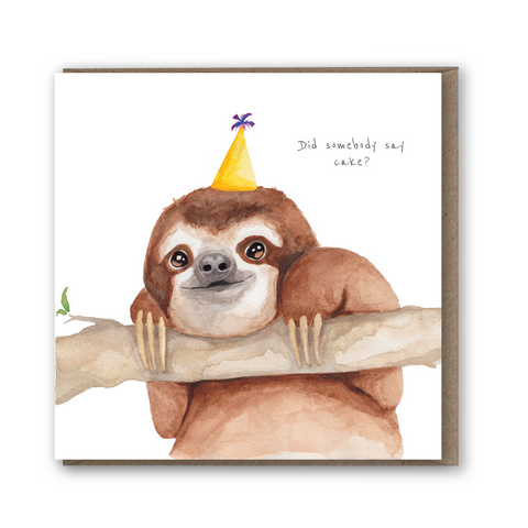 Lil Wabbit: Sloth Looking for Cake Birthday