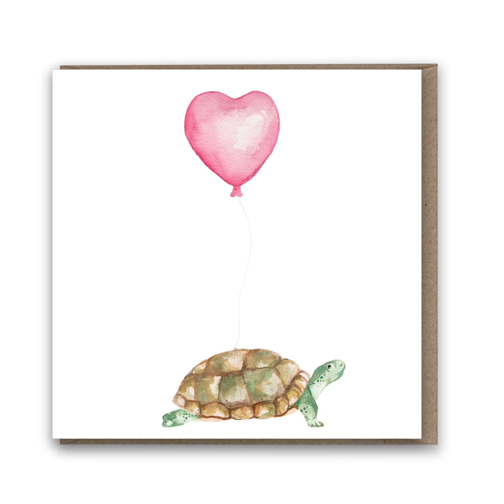 Lil Wabbit: Tortoise with Heart Balloon