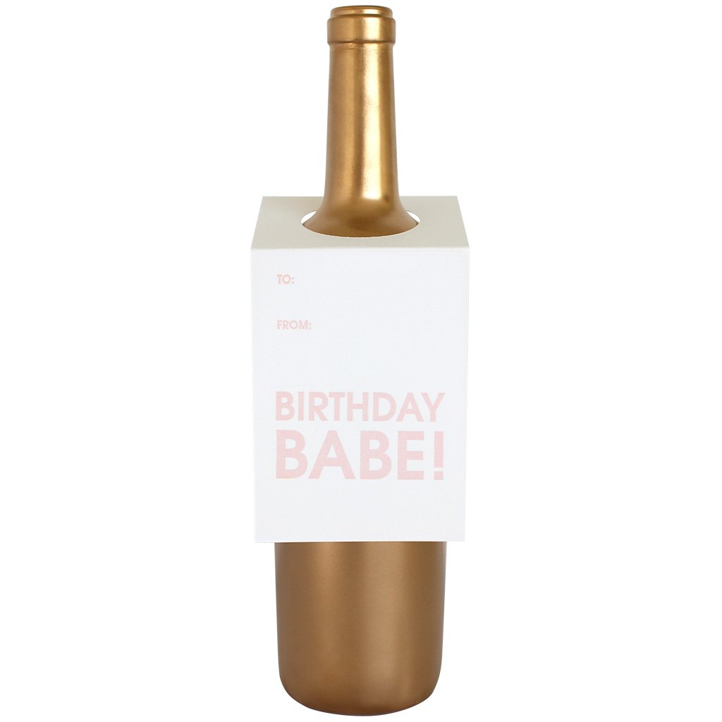 Wine & Spirit Gift Tag, BIRTHDAY BABE