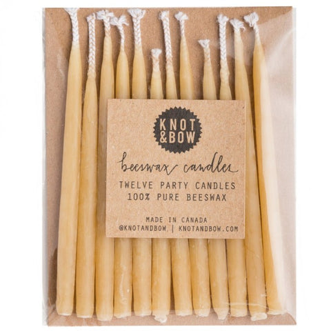 Knot & Bow Natural Beeswax Candles