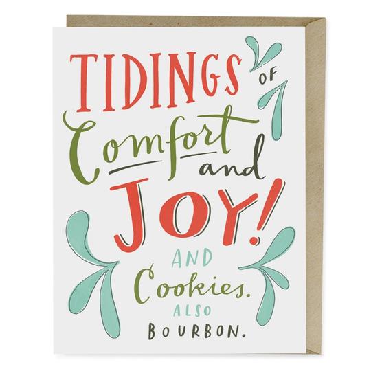 Emily McDowell: Cookies and Bourbon Holiday Card