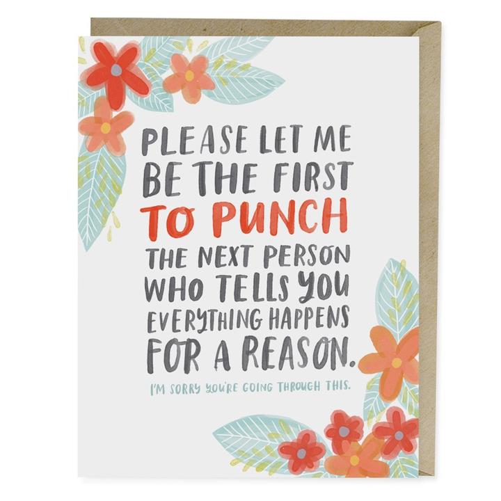 Emily McDowell: Everything Happens Empathy Card – White Horse Wine and  Spirits