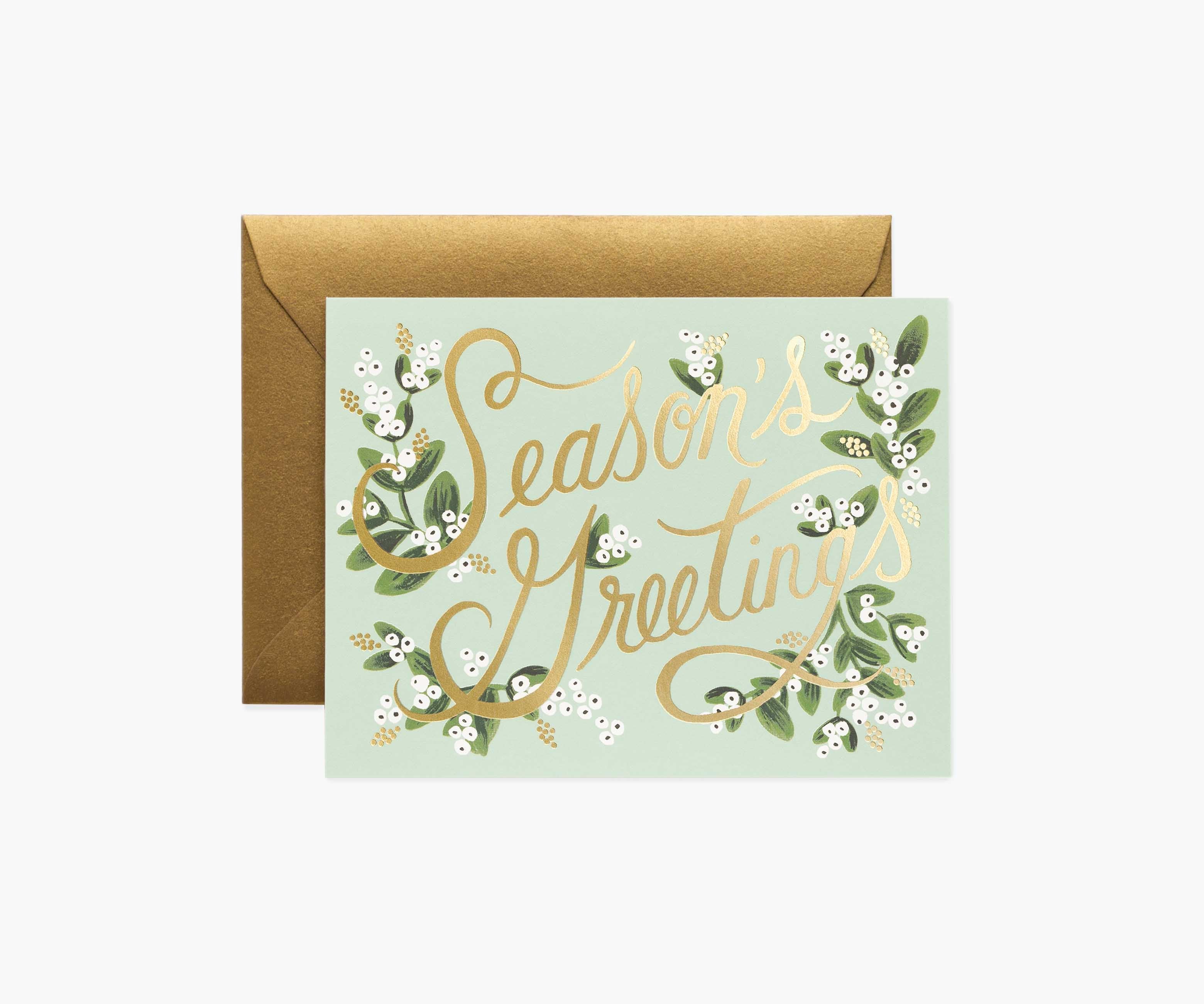 Rifle Paper Co. Mistletoe Season's Greetings Card
