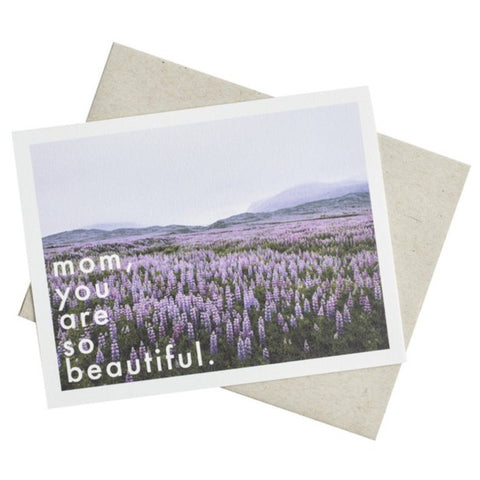Knot & Bow " Beautiful Mom " Card