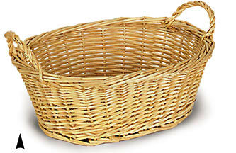 Custom Gift Basket - Oval Willow Bowl, 16"