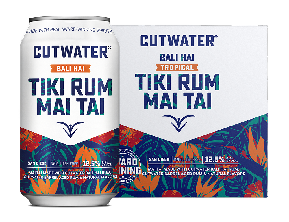 Cutwater Rum Mai Tai Cocktail - 4pk Cans