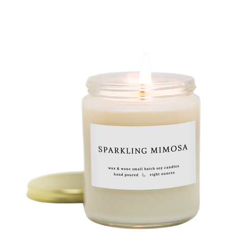 Wax and Wane Candle: Sparkling Mimosa