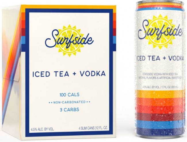 SurfSide Vodka and Iced Tea 4pk Cans