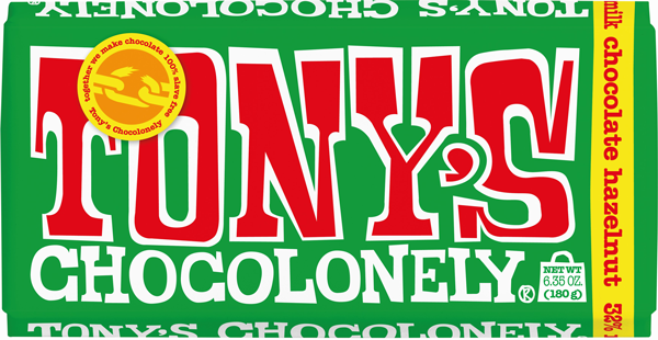 Tony's Chocolonely Milk Chocolate Hazelnut