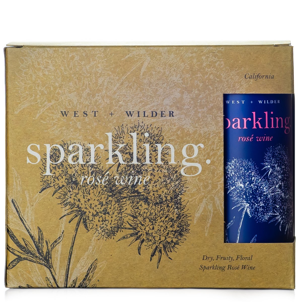 West and Wilder Sparkling Rose 3pk Can