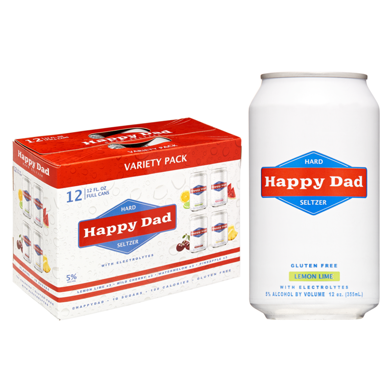 HAPPY DAD HARD SELTZER VARIETY 12PK CANS
