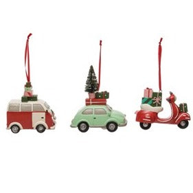 Resin Vehicle Ornaments by Creative CoOp